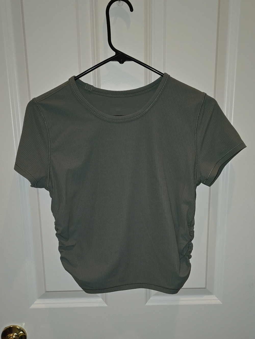 Lululemon Ribbed Short Sleeve Crew Neck Top - Green